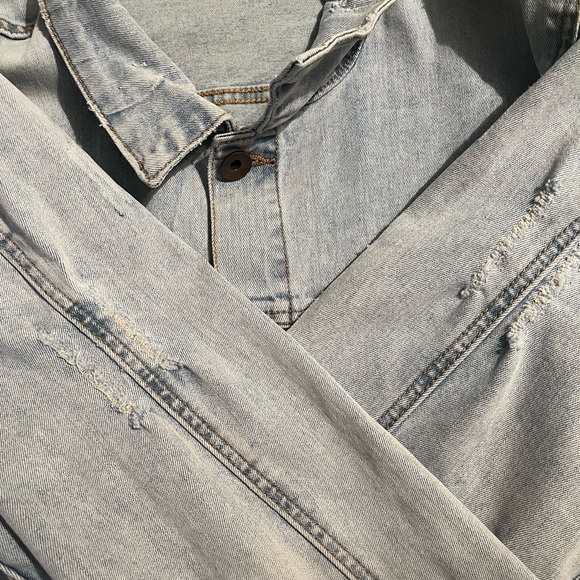 Roku Studio "Pink Camo Tear Drip" Jean Jacket - Picture 5 of 16